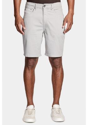 Bermuda Color Moletom Cinza Prata
