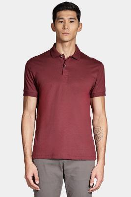 Polo Malha Lisa Bordo Cabernet