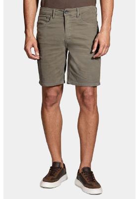 Bermuda Color Moletom Verde Militar