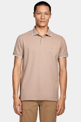 Polo Classic 1 Friso Cáqui Natural Com Off