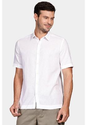 Camisa Aramis Regular Linho Algodão f Branco