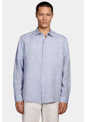 Camisa Aramis Aramis Manga Longa Move Slim em Linho Irlandês