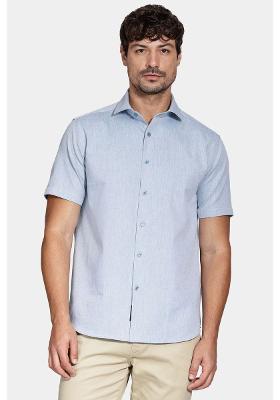 Camisa Regular Nature Line Azul