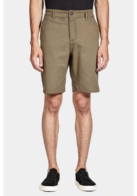 Bermuda Chino Clássica Canvas Verde Militar
