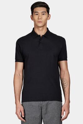 Polo Aramis Listrada Jacquard Preto