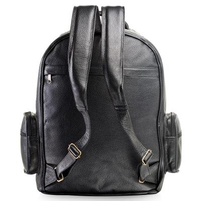 Mochila Masculina Executiva de Couro para Notebook Preta