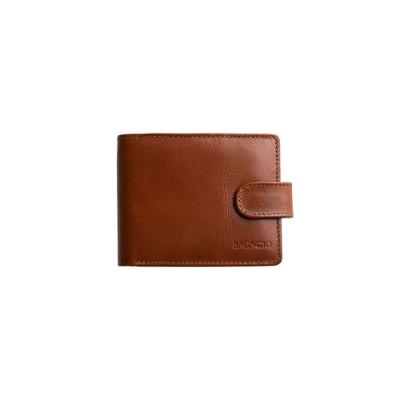 Carteira Masculina de Couro com Lingueta Newton Whisky