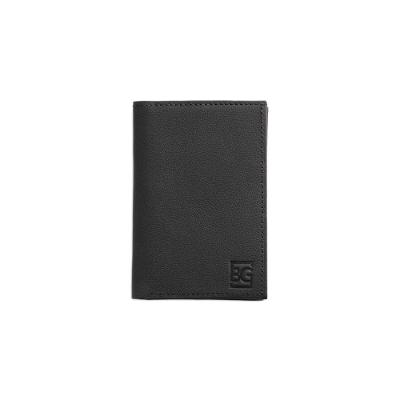 Carteira Masculina Slim de Couro Vertical RFID Street Preto