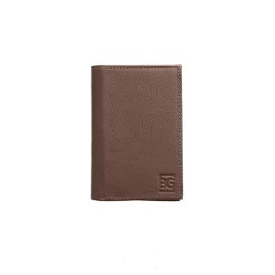 Carteira Masculina Slim de Couro Vertical RFID Street Marrom