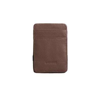 Carteira Masculina Slim de Couro Mágica RFID Street Marrom