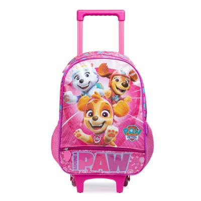 Mochila de Rodinha Infantil Masculina Patrulha Canina Skye e Equipe