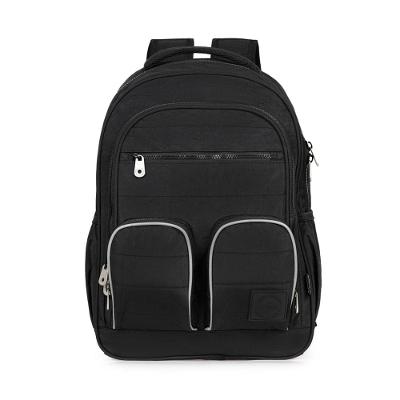 Mochila Escolar Masculina Juvenil Color Block Preto