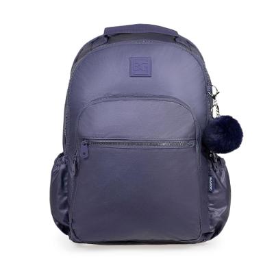Mochila Escolar Feminina Juvenil Perolada Roxa
