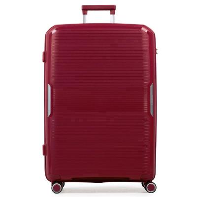 Mala de Viagem Grande 32 Kg Polipropileno 4 Rodas Malta Vinho