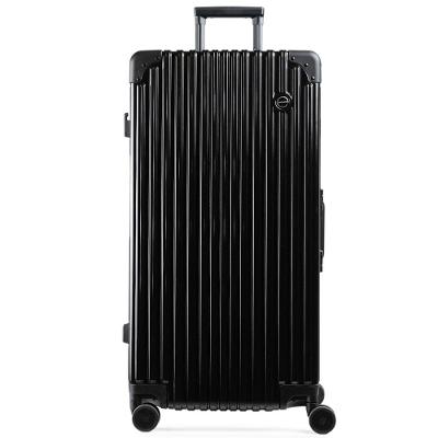 Mala de Viagem Grande Ultra Ampla Policarbonato 4 Rodas Kyoto Trunk Prata