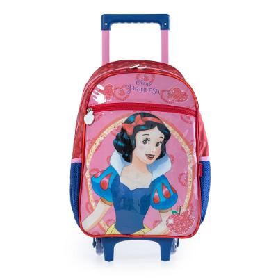 Mochila Escolar Feminina de Rodinha Branca de Neve Vermelha