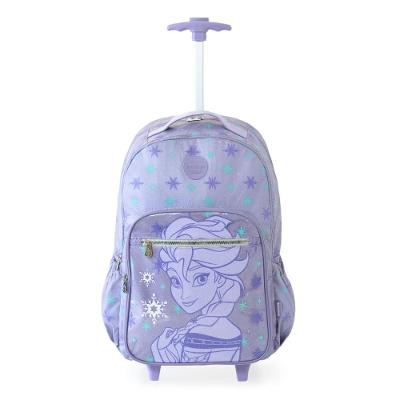 Mochila Escolar Feminina de Rodinhas Frozen Shine