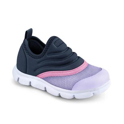 Tênis Infantil Bibi Casual Azul com Lilás Energy Baby New II