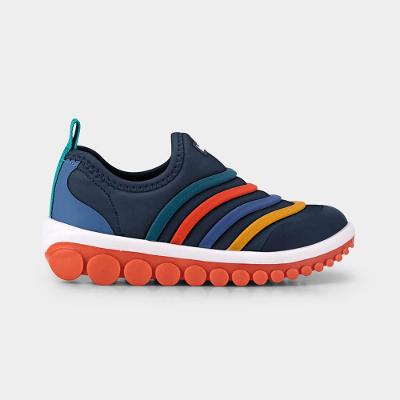 Tênis Infantil Bibi Roller 2.0 Azul com Textura Colorida
