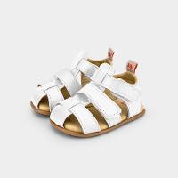 Sandália Infantil Bibi Afeto 2.0 Branca de Couro 1204013 - 2