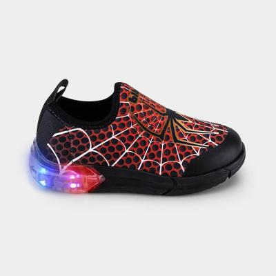 Tênis Infantil de Luz Bibi Space Vermelho de Aranha