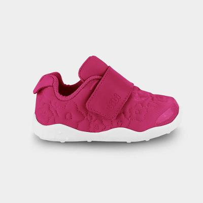 Tênis Infantil Bibi Fisioflex Originals Rosa com Florzinhas