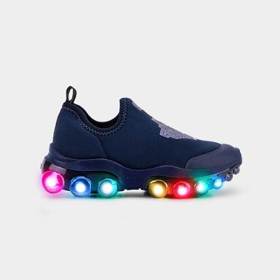 Tênis Infantil de Luz Bibi Roller Celebration 2.0 Azul de Dragossauro