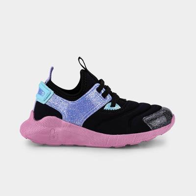 Tênis Infantil Bibi Evolution II Preto e Rosa