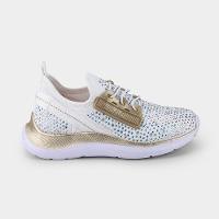 Tênis Infantil Bibi Shine Branco com Pedrinhas Brilhosas - 3