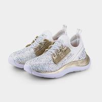 Tênis Infantil Bibi Shine Branco com Pedrinhas Brilhosas - 9