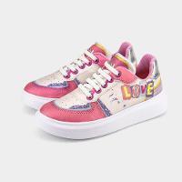 Tênis Infantil Bibi Glam Branco Com Estampa Love - 2