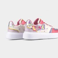 Tênis Infantil Bibi Glam Branco Com Estampa Love - 3