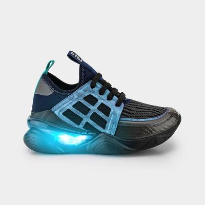 Tênis Infantil de Luz Bibi Light Flow Preto e Azul