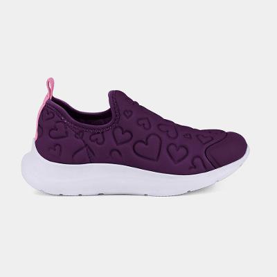 Tênis Infantil Bibi Action Roxo de Coração