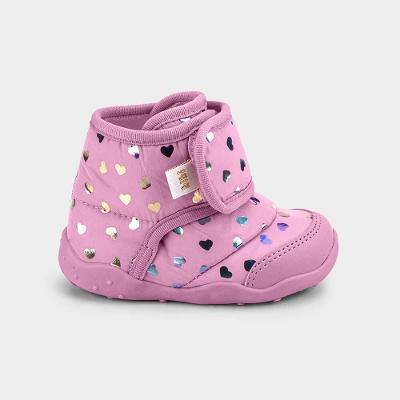 Abotinado Infantil Bibi Fisioflex Originals Drop Rosa