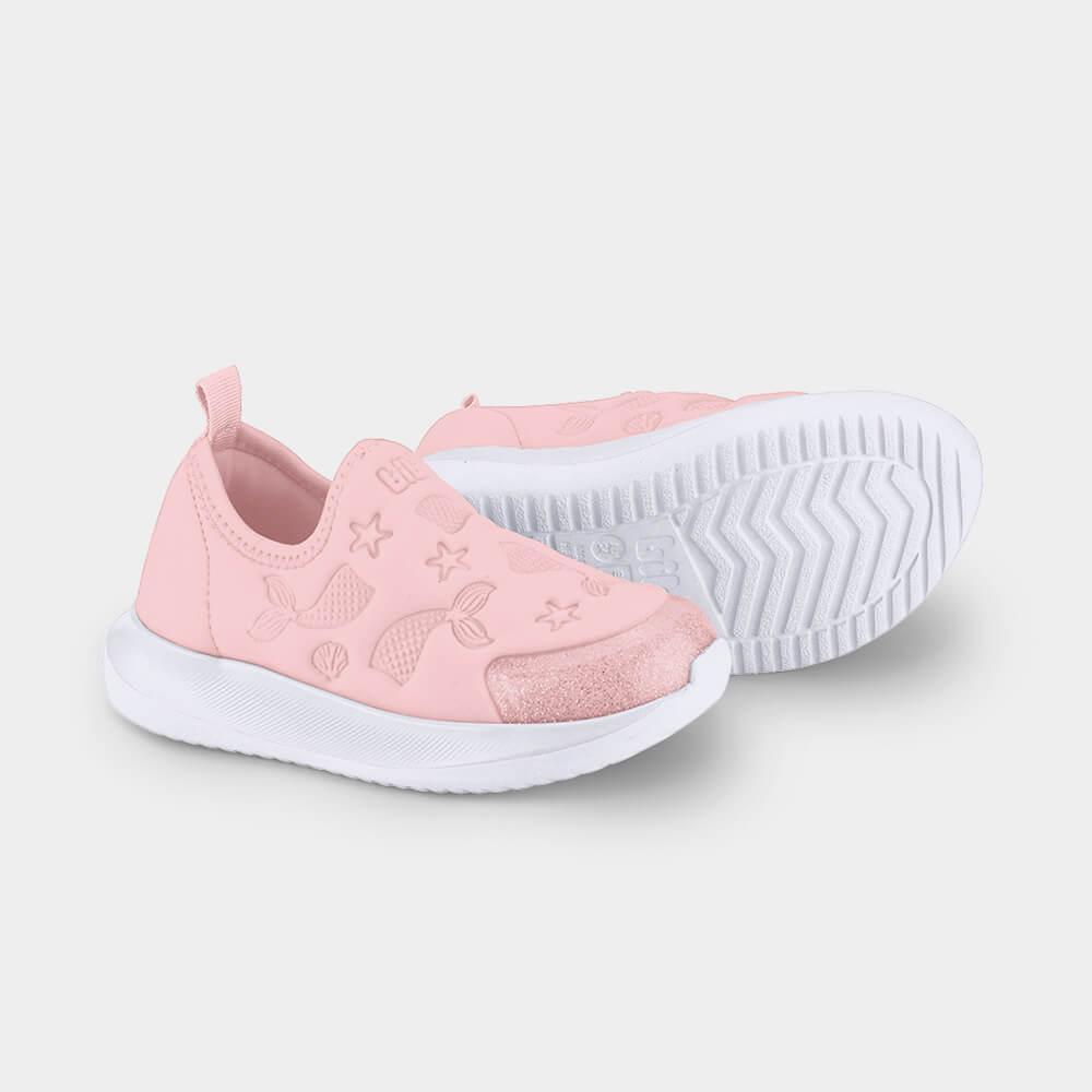 Tênis Infantil Bibi Flash Rosa de Sereia - 3
