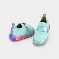 Tênis Infantil de Luz Bibi Space Azul com Lilás de Estrela - 3