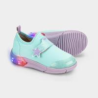 Tênis Infantil de Luz Bibi Space Azul com Lilás de Estrela - 4