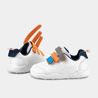 Tênis Infantil Bibi Fisioflex Originals Branco com Azul Marinho de Tiras