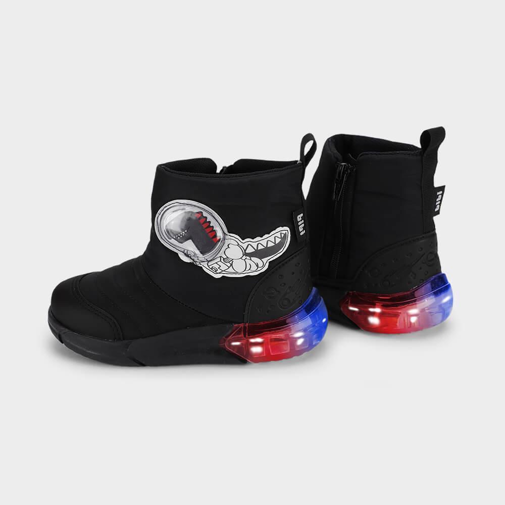 Bota Infantil Bibi Space Preta de Dino - 3