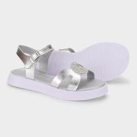 Sandália Infantil Bibi Plataforma Prata com Brilhos - 3