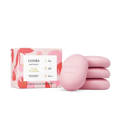 Eudora Instance Sabonete Vegetal Frutas Vermelhas 4x80g