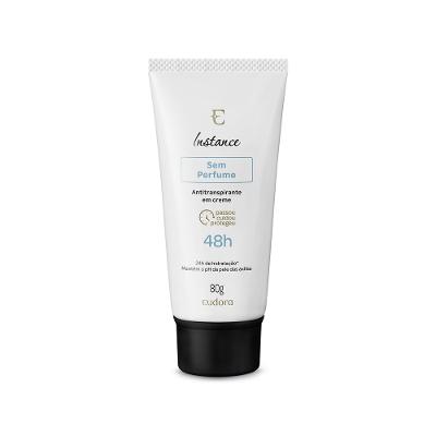 Eudora Instance Sem Perfume Desodorante em Creme 80g