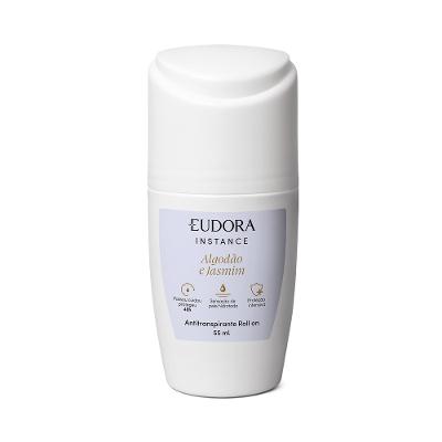 Eudora Instance Desodorante Roll on Algodão e Jasmim 55ml