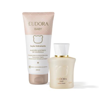 Eudora Kit Baby: Água de Colônia 100ml + Loção Hidratante 200ml