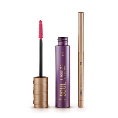 Eudora Kit Maquiagem para os Olhos: Máscara Soul 7.0 + Lapiseira Retrátil para Olhos