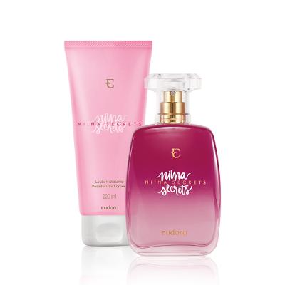 Eudora Kit Niina Secrets: Desodorante Colônia + Loção Hidratante Desodorante Corporal