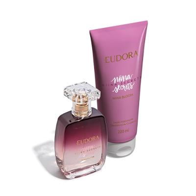 Eudora Kit Niina Secrets Bloom: Desodorante Colônia 100ml + Loção Hidratante Desodorante Corporal 200ml