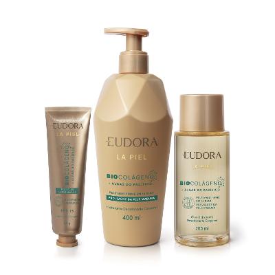 Combo La Piel Algas do Pacífico: Óleo Hidratante 200ml + Loção Corporal 400ml + Hidratante Para Mãos 50g