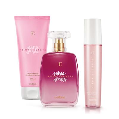 Eudora Kit Niina Secrets: Desodorante Colônia + Loção Corporal + Bruma Facial